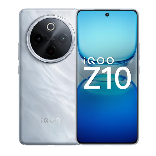 iQOO Z10 5G (Glacier Silver, 8GB RAM, 128GB Stroage) | India's Biggest Ever 7300 mAh Battery