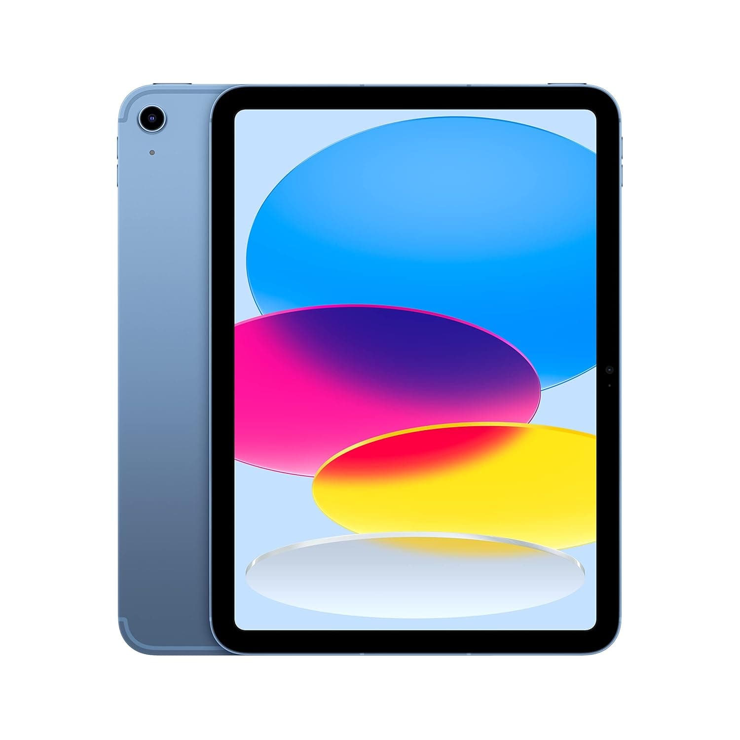 Apple iPad (10th Generation): with A14 Bionic chip, 27.69 cm (10.9â³) Liquid Retina Display, 64GB, Wi-Fi 6, 12MP front/12MP Back Camera, Touch ID, All-Day Battery Life â Blue