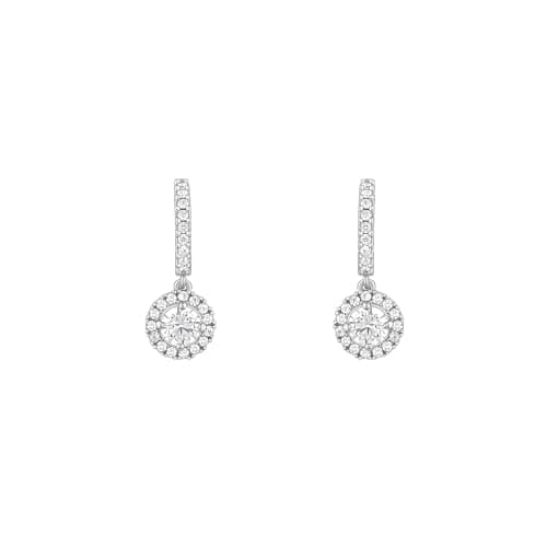 GIVA 925 Sterling Silver Zircon Drizzle Drop Earrings |Rakhi Gift for Sister, Gifts for Women & Girls| With Certificate of Authenticity and 925 Stamp | 6 Month Warranty* — Image 1