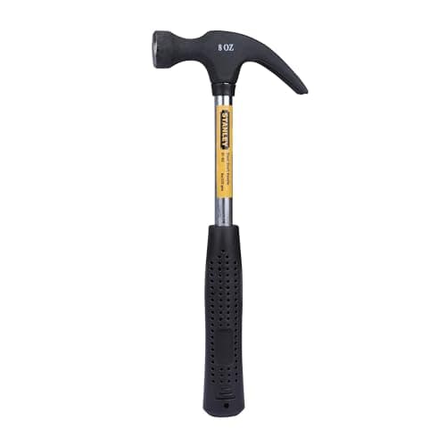 STANLEY 51-152 Claw Hammer with Steel Shaft for Masonry, Woodwork, Fittings for Home, DIY, Mechanic, Industrial & Professional Use, GREY & BLACK — Image 1