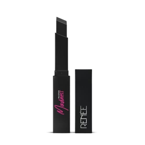 RENEE Madness PH Lipstick 3gm| Black Lipstick with Pink Payoff | Long Lasting Nourishment, Enriched with Vitamin E & Jojoba Oil | Vegan & Paraben Free — Image 1