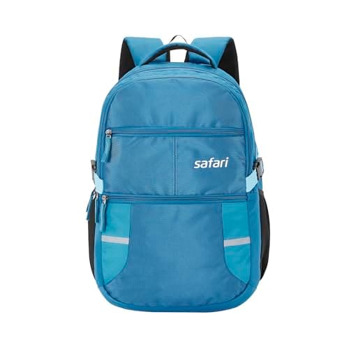 Safari Omega spacious/large laptop backpack with Raincover, college bag, travel bag for men and women, Teal, 30 Litre — Image 1