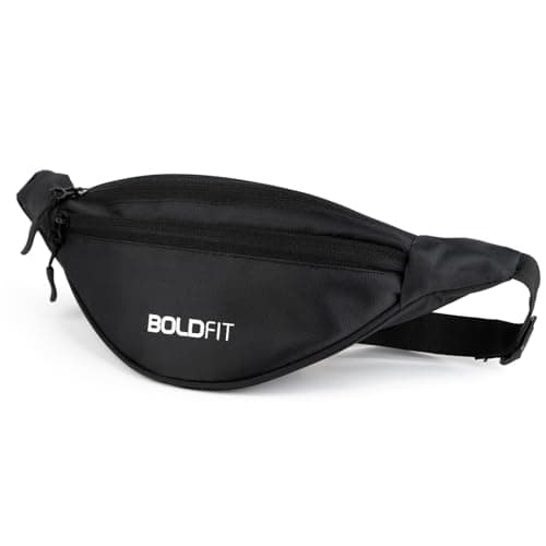 Boldfit Waist Bag for Men Fanny Pack for Women Fanny Pack for Men Waist Bag for Women Chest Bag for Women Waist Pouch for Men Waist Bag for Boys Waist Bags for Girls Fanny Bag - Black — Image 1