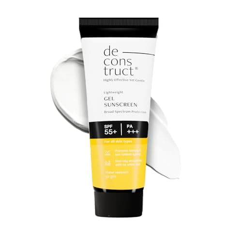 Deconstruct Face Gel Sunscreen Spf 55+ And Pa+++ |For Oily Skin, Combination Skin, Normal Skin | Broad Spectrum Sunscreen, No White Cast, Lightweight, Non Greasy — Image 1