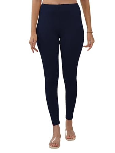 Lux Lyra Women's Leggings Ankle_100_FS_1PC_Deep Navy_Free Size