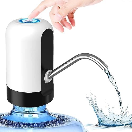 Konquer TimeS KTS Automatic Wireless Water Can Dispenser Pump for 20 Litre Bottle Can, White/Black — Image 1