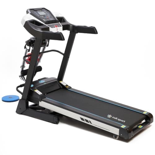 Fitkit by Cult.Sport FT200M 4.5HP Peak Treadmill (Max Weight: 110Kg, Auto Incline, Max Speed 16km/hr & Massager) with Free Home Installation, Free Diet Plan, Trainer Led Sessions & 1 Year Warranty — Image 1