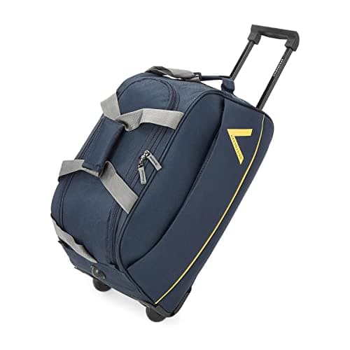 Aristocrat Cadet Polyester 52 Cms Wheel Travel Duffle Bag (Blue) — Image 1