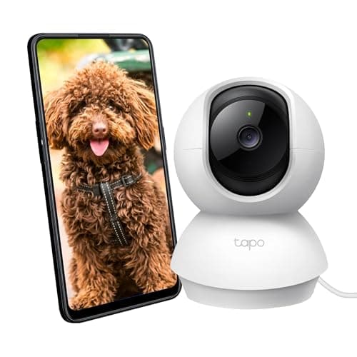 TP-Link Tapo 360Â° 2MP 1080p Full HD Pan/Tilt Home Security Wi-Fi Smart Camera| Alexa Enabled| 2-Way Audio| Night Vision| Motion Detection| Sound and Light Alarm| Indoor CCTV (Tapo C200) White