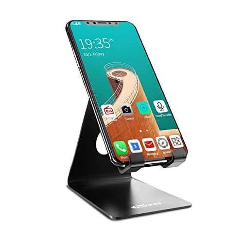 Portronics MODESK POR-122 Universal Mobile Holder with Metal Body, Anti Skid Design, Light Weight Design(Black) — Image 1