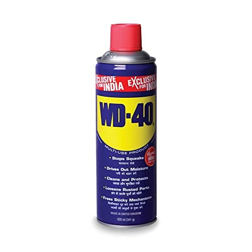 Pidilite WD-40, Multipurpose Spray, Rust Remover, Hinge Lubricant, Stain Remover, Degreaser, and Cleaning Agent, 420ml (341g)