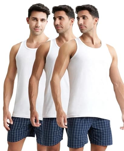 Jockey 8820 Men's Super Combed Cotton Round Neck Sleeveless Vest with Extended Length for Easy Tuck (Pack of 3) — Image 1
