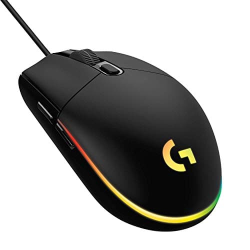 Logitech G102 USB Light Sync Gaming Mouse with Customizable RGB Lighting, 6 Programmable Buttons, Gaming Grade Sensor, 8K DPI Tracking, 16.8mn Color, Light Weight - Black — Image 1