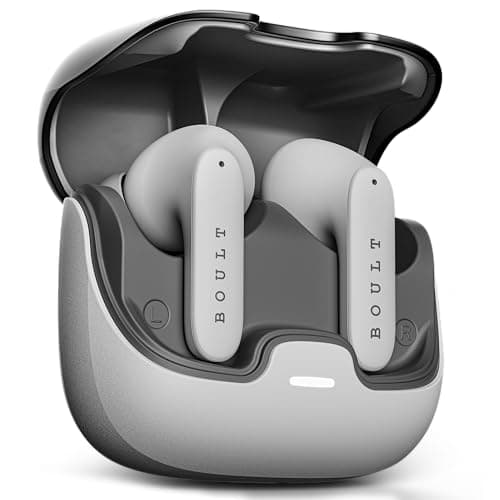 Boult Audio Z40 True Wireless in Ear Earbuds with 60H Playtime, Zenâ¢ ENC Mic, Low Latency Gaming, Type-C Fast Charging, Made in India, 10mm Rich Bass Drivers, IPX5, Bluetooth 5.3 Ear Buds TWS (White) — Image 1