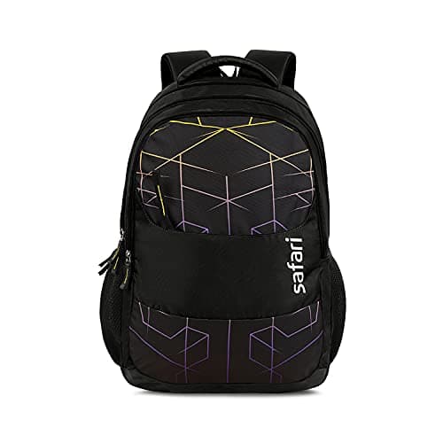 Safari Hitech Large Size 35 Ltrs Water Resistant Standard Backpack - Black — Image 1