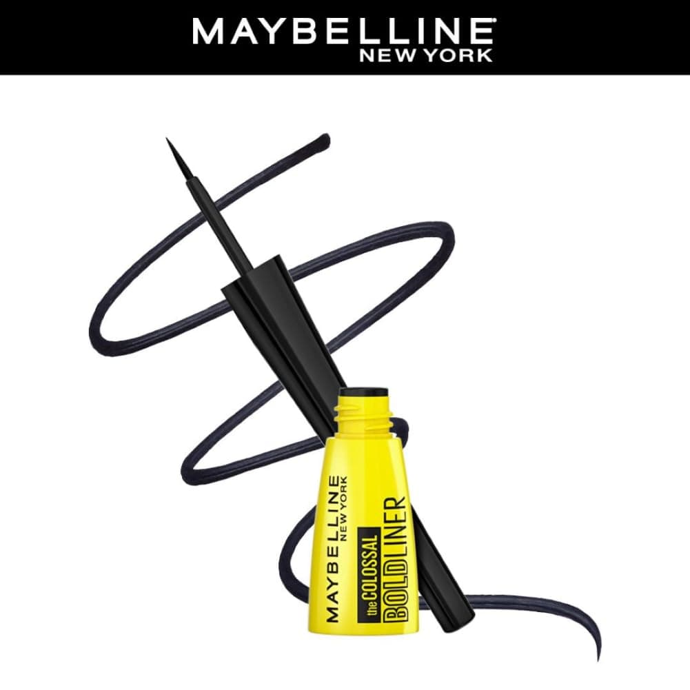 Maybelline New York Colossal Bold Pencil Eyeliner, Black, 3Ml, Matte Finish — Image 1