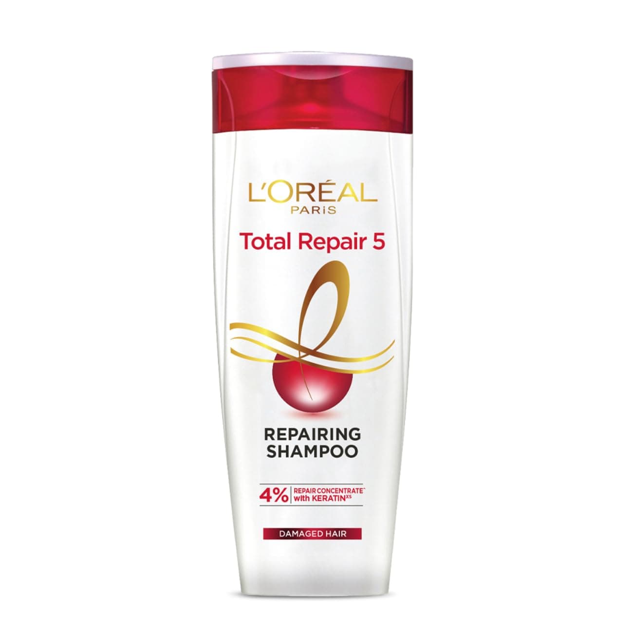 L'Oreal Paris Shampoo, For Damaged and Weak Hair, With Pro-Keratin + Ceramide, Total Repair 5, 340ml — Image 1