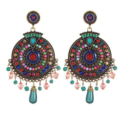YouBella Jewellery Bohemian Multi-Color Earrings for Girls and Women